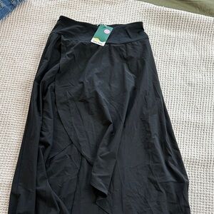 Halara New  Black High Low Women's Skirt